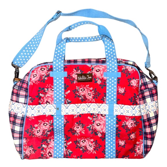 Matilda Jane Bags Matilda Jane Floral Polka Dot Weekender Duffle